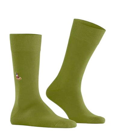 Burlington Herren Socken Brit Style So Baumwolle gemustert 1 Paar, Grün Jungle 7097, 40-46 im Sale